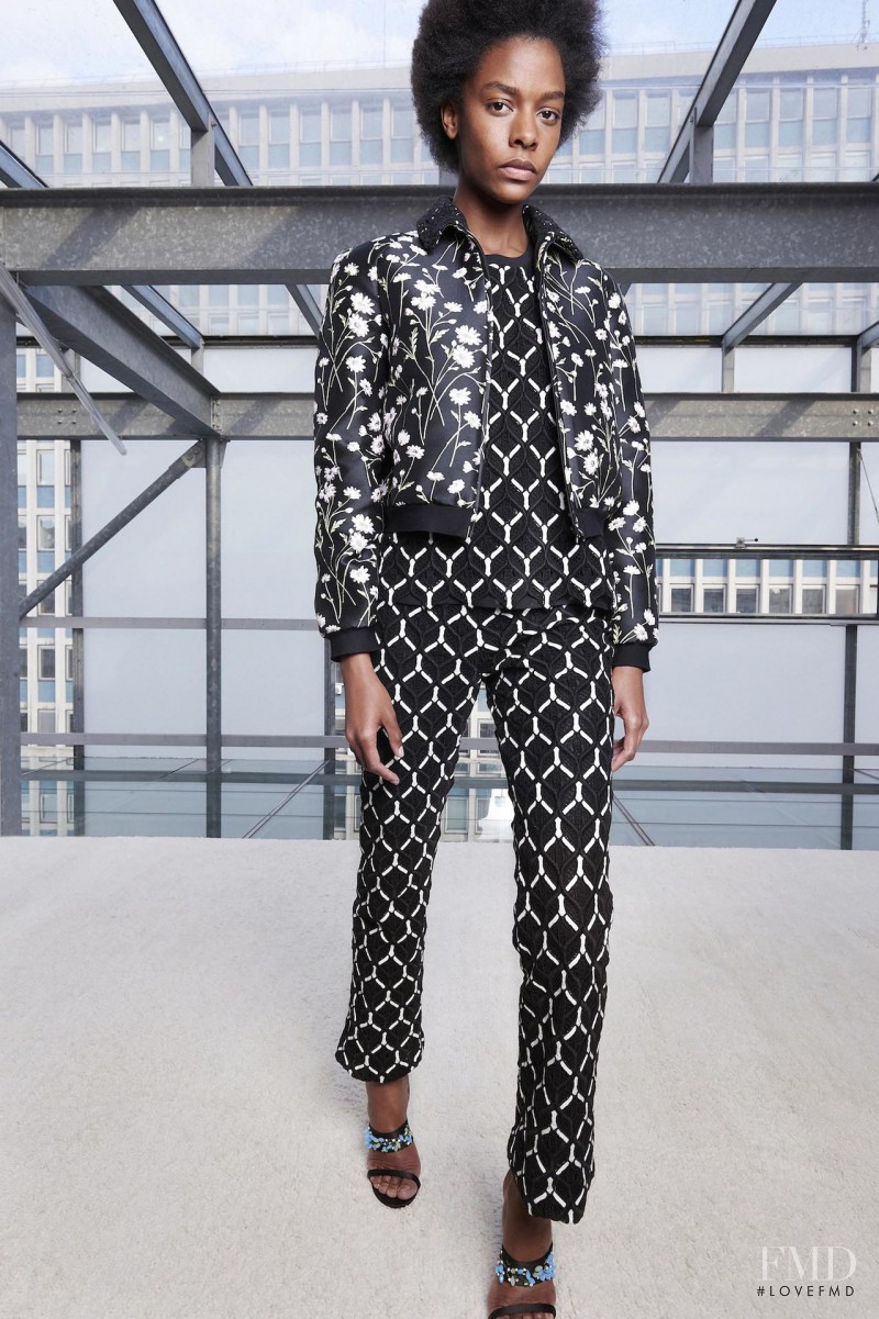 Karly Loyce featured in  the Giambattista Valli fashion show for Resort 2016