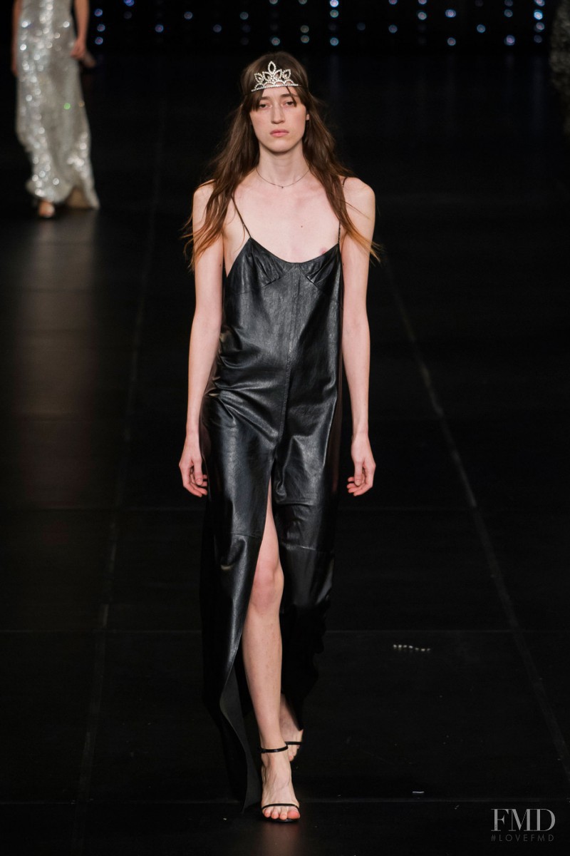 Helena Severin featured in  the Saint Laurent fashion show for Spring/Summer 2016