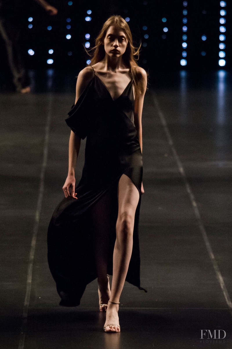 Steffi Soede featured in  the Saint Laurent fashion show for Spring/Summer 2016