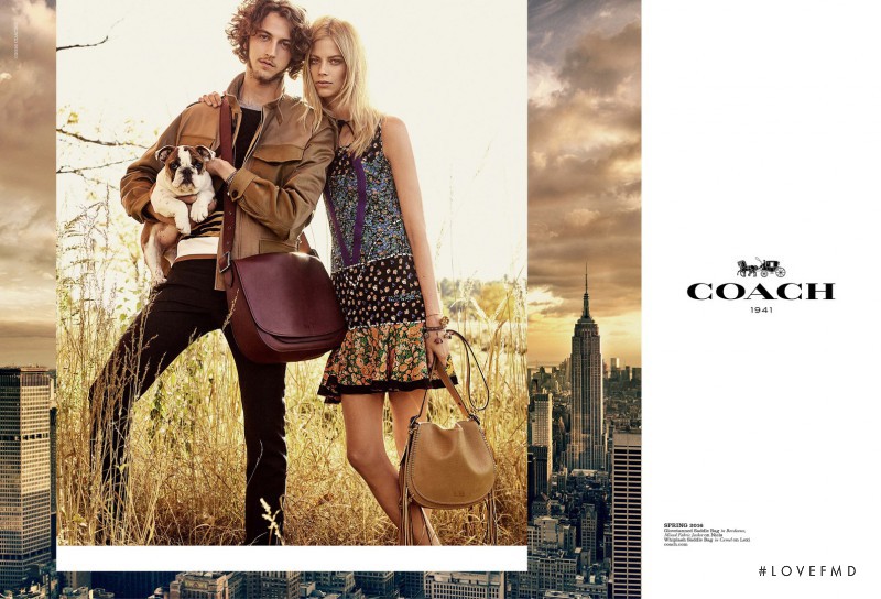 Lexi Boling featured in  the Coach advertisement for Spring/Summer 2016