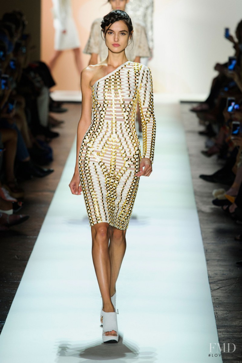 Blanca Padilla featured in  the Herve Leger fashion show for Spring/Summer 2016