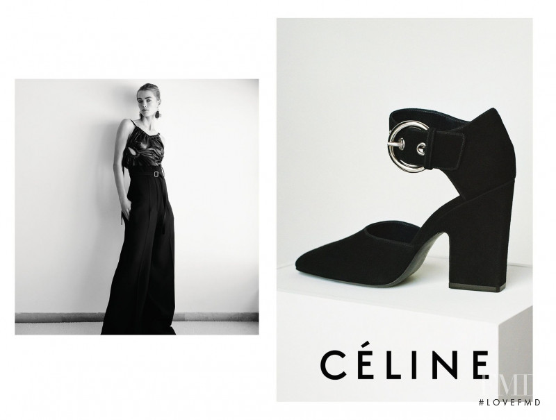 Mathilde Brandi featured in  the Celine advertisement for Resort 2016