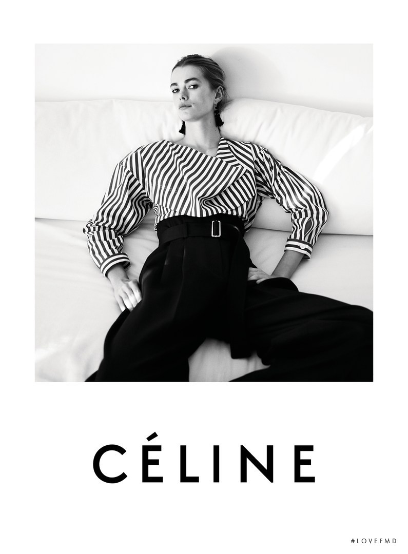 Mathilde Brandi featured in  the Celine advertisement for Resort 2016