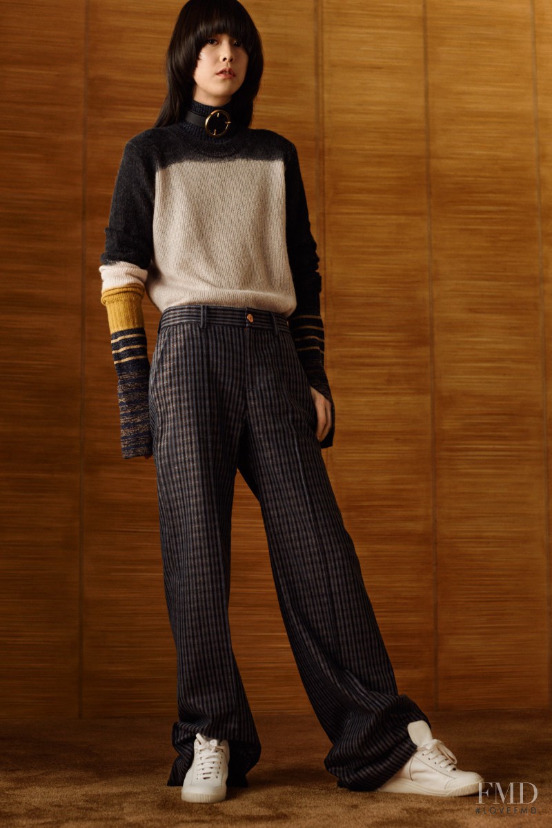 Mae Lapres featured in  the See by Chloe fashion show for Pre-Fall 2016