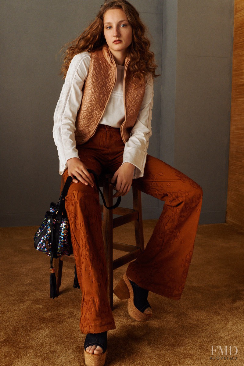 Agnes Nieske featured in  the See by Chloe fashion show for Pre-Fall 2016