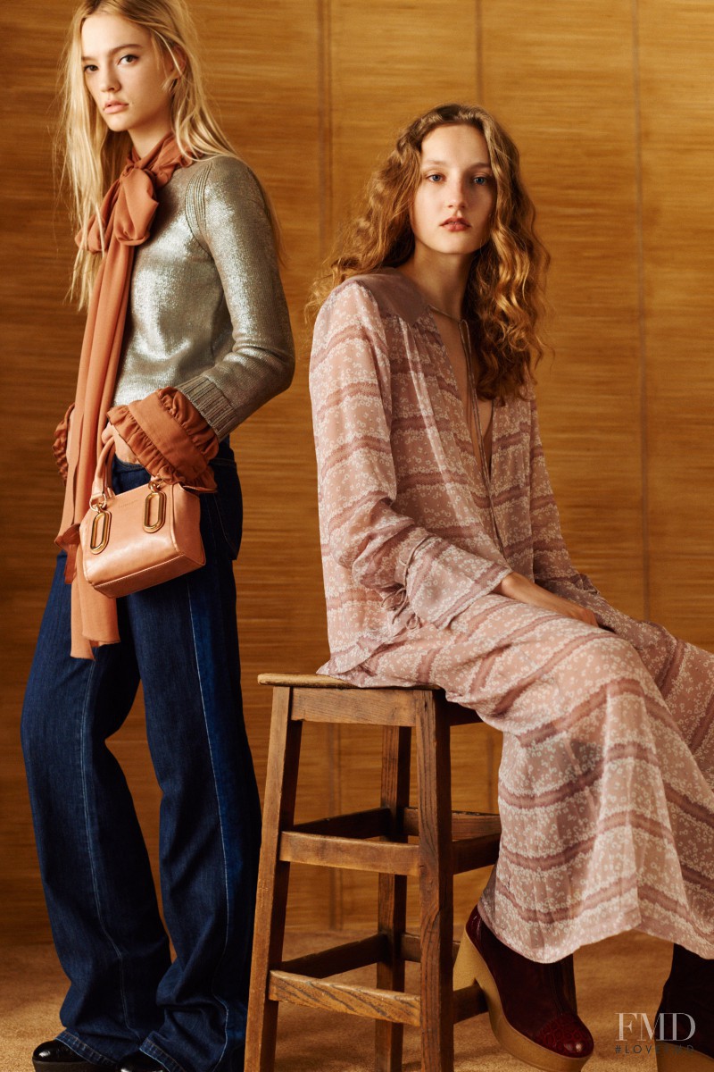 Agnes Nieske featured in  the See by Chloe fashion show for Pre-Fall 2016