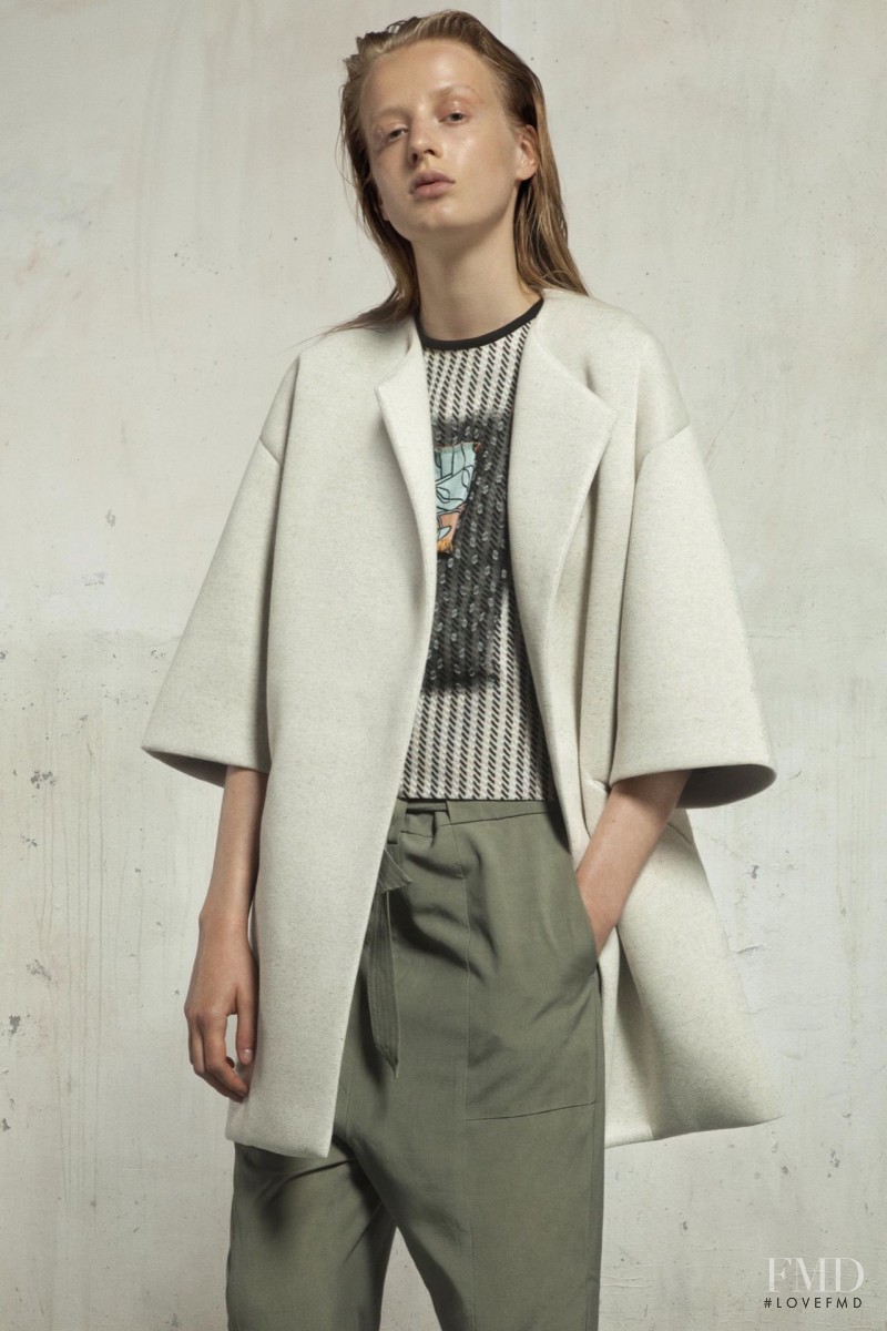 Anine Van Velzen featured in  the Christian Wijnants fashion show for Resort 2016