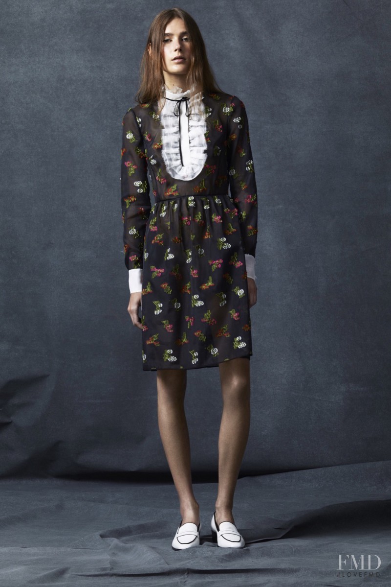 Vera Van Erp featured in  the Erdem fashion show for Resort 2016