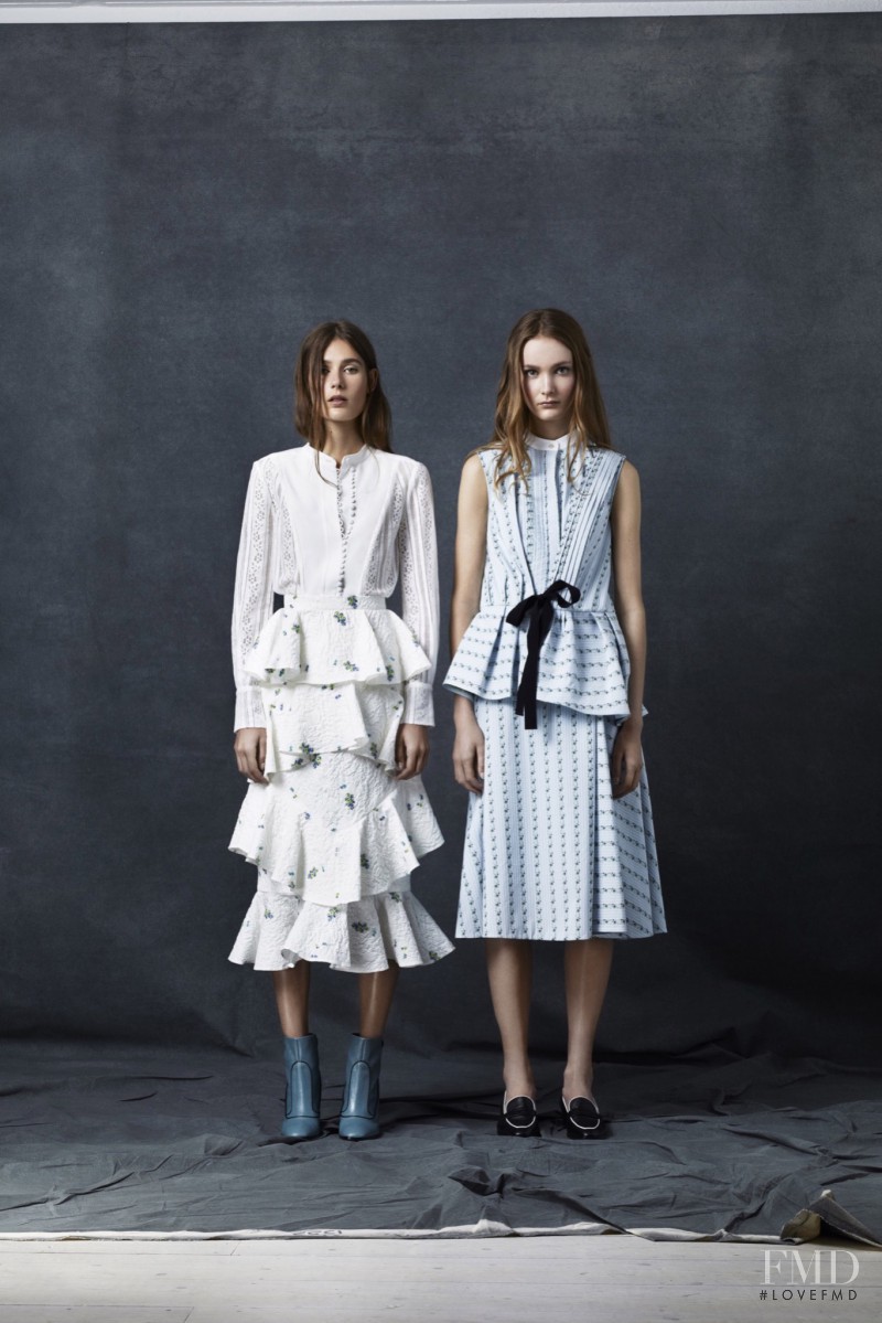 Vera Van Erp featured in  the Erdem fashion show for Resort 2016