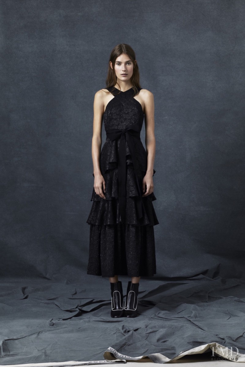 Vera Van Erp featured in  the Erdem fashion show for Resort 2016