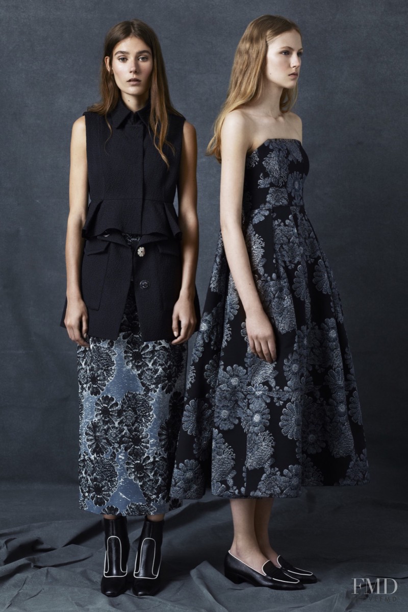 Vera Van Erp featured in  the Erdem fashion show for Resort 2016