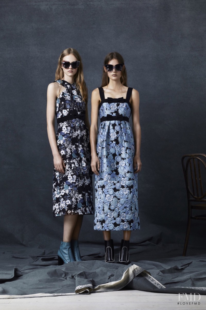 Vera Van Erp featured in  the Erdem fashion show for Resort 2016