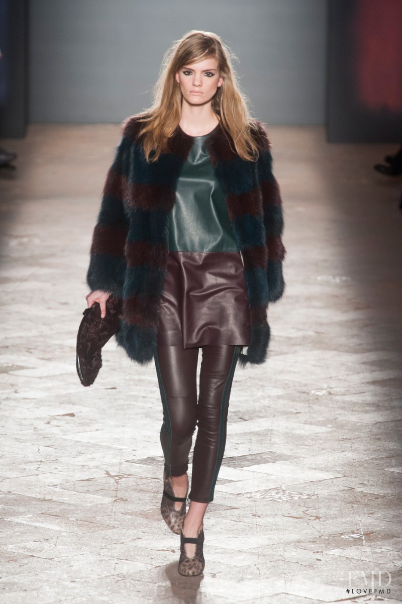 Emily Astrup featured in  the Simonetta Ravizza fashion show for Autumn/Winter 2014