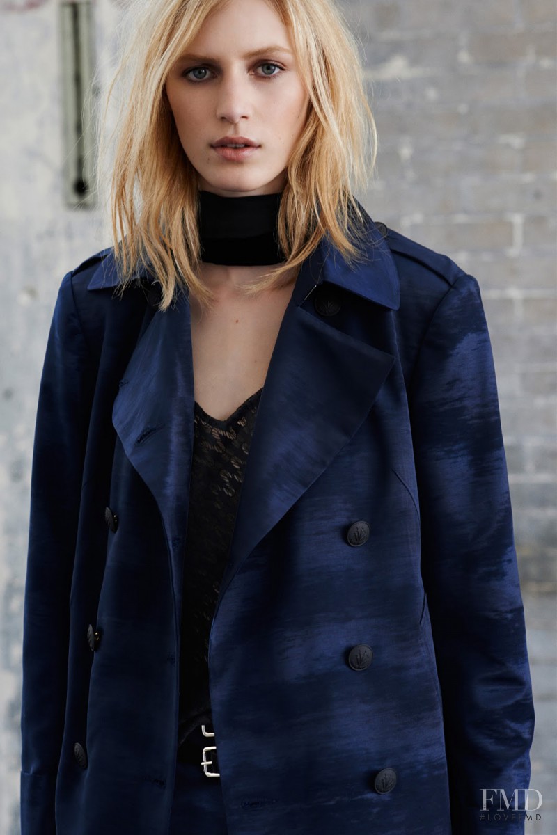 Julia Nobis featured in  the rag & bone fashion show for Resort 2014