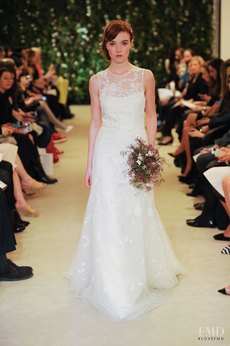 Briley Jones featured in  the Carolina Herrera Bridal fashion show for Spring/Summer 2016