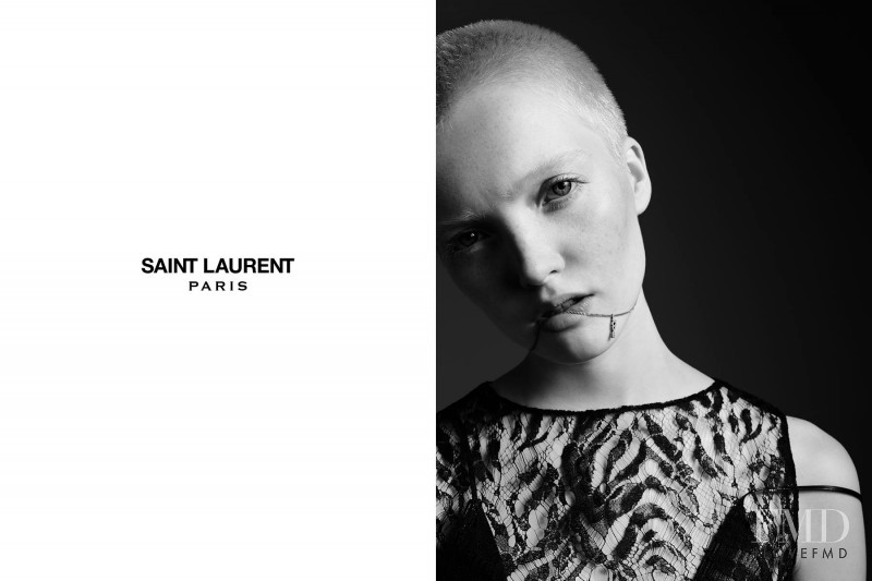 Ruth Bell featured in  the Saint Laurent advertisement for Cruise 2016