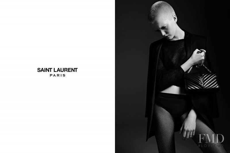 Ruth Bell featured in  the Saint Laurent advertisement for Cruise 2016