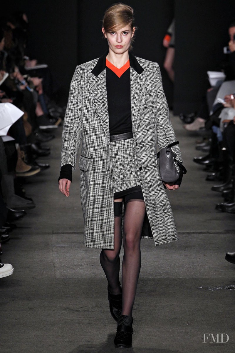 Nadja Bender featured in  the rag & bone fashion show for Autumn/Winter 2013