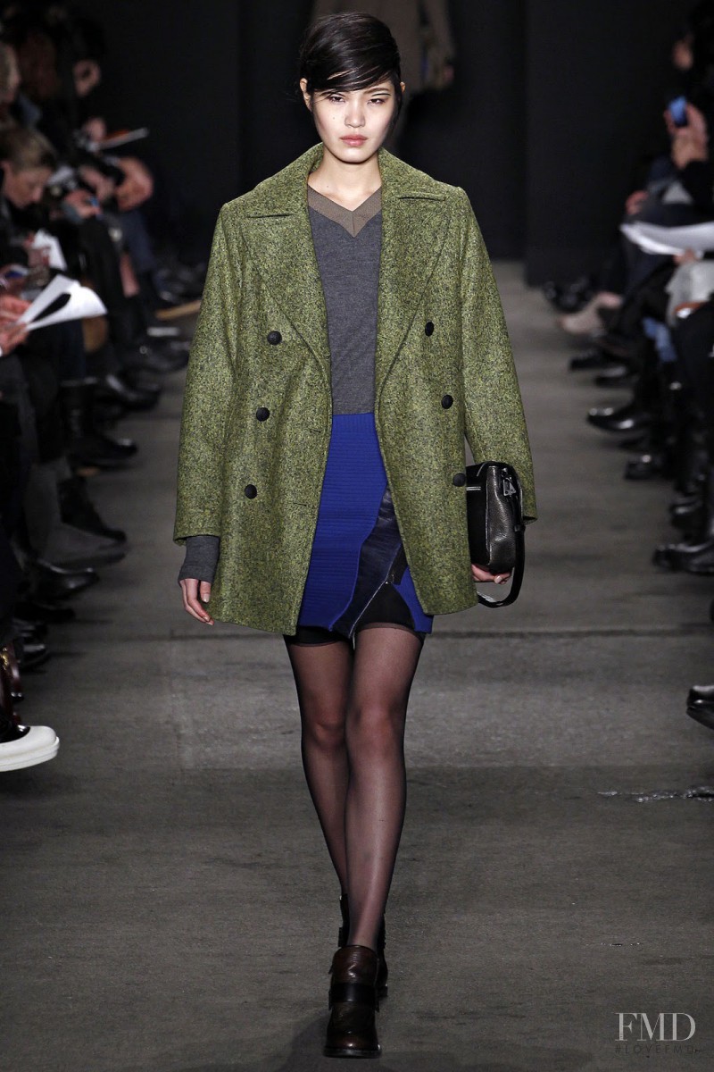Chiharu Okunugi featured in  the rag & bone fashion show for Autumn/Winter 2013