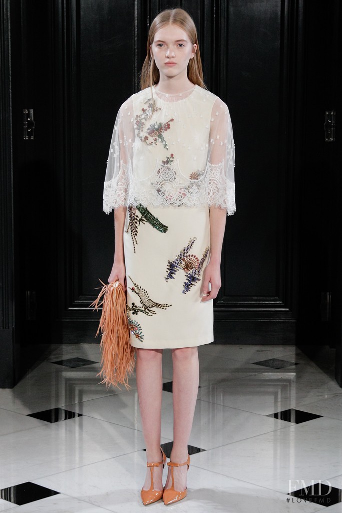 Ruth Bell featured in  the Huishan Zhang fashion show for Spring/Summer 2015