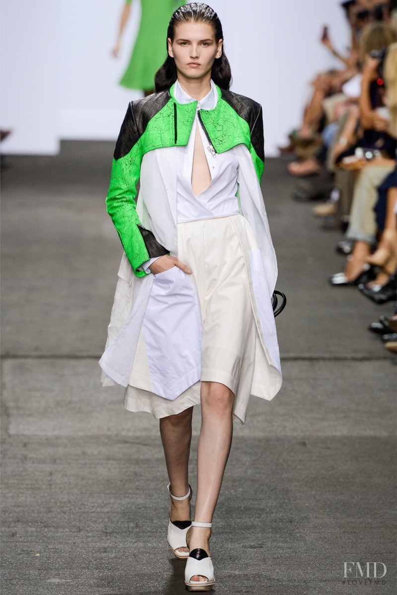 Katlin Aas featured in  the rag & bone fashion show for Spring/Summer 2013