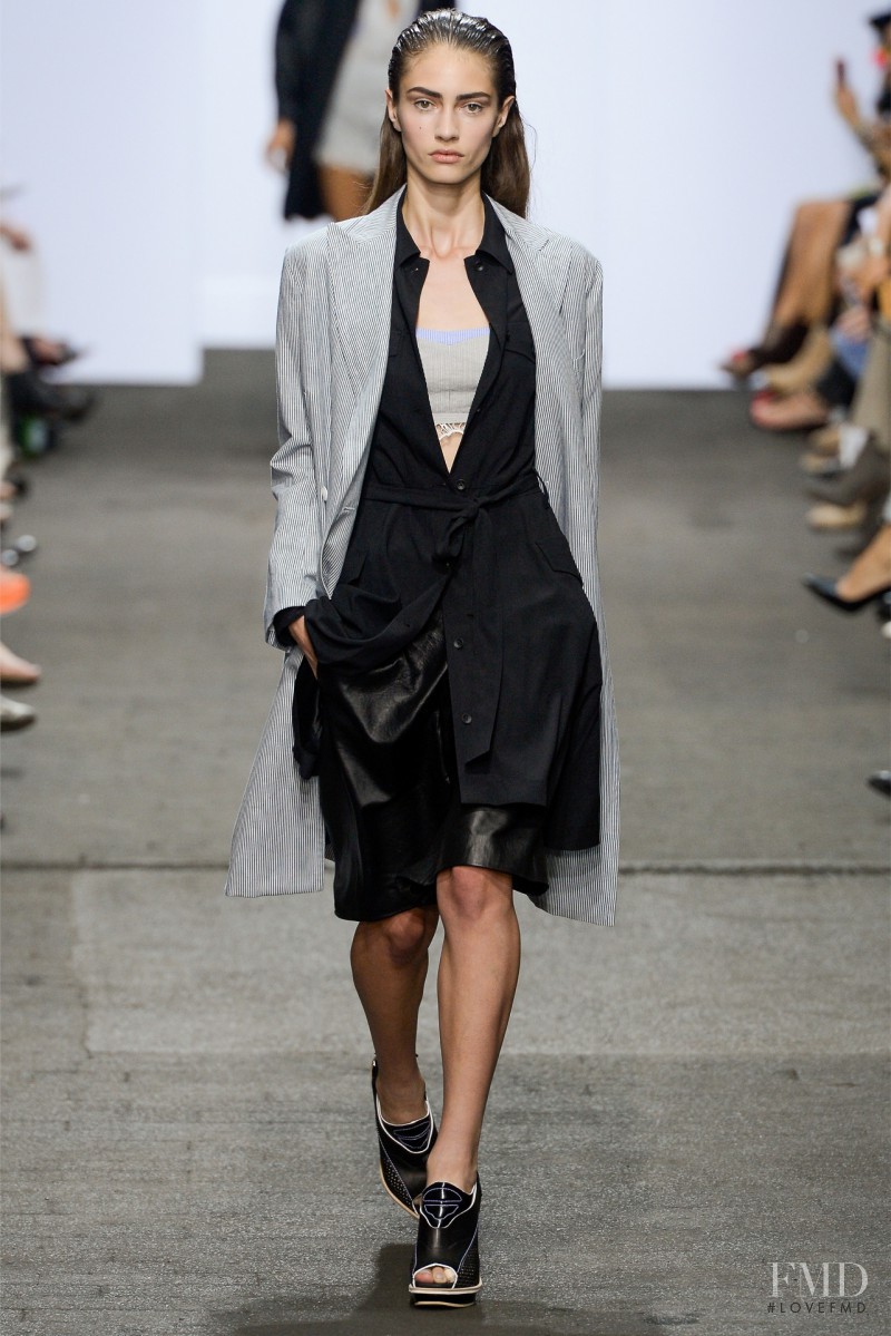 Marine Deleeuw featured in  the rag & bone fashion show for Spring/Summer 2013