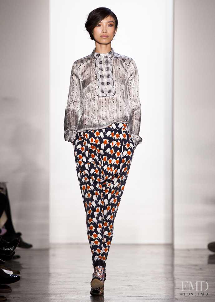 Meng Die Hou featured in  the SUNO fashion show for Autumn/Winter 2012