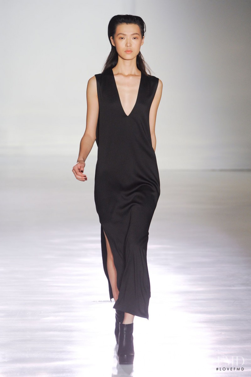 Tian Yi featured in  the Jeremy Laing fashion show for Autumn/Winter 2012