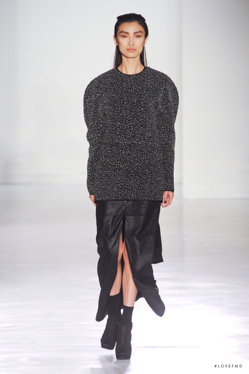 Meng Die Hou featured in  the Jeremy Laing fashion show for Autumn/Winter 2012