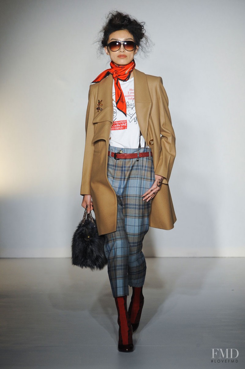 Meng Die Hou featured in  the Vivienne Westwood Red Label fashion show for Autumn/Winter 2012