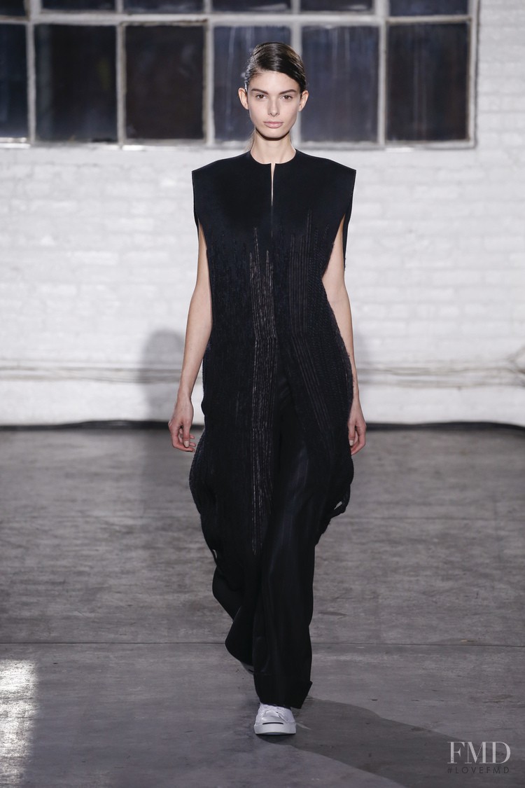 Giulia Manini featured in  the Claudia Li fashion show for Autumn/Winter 2015