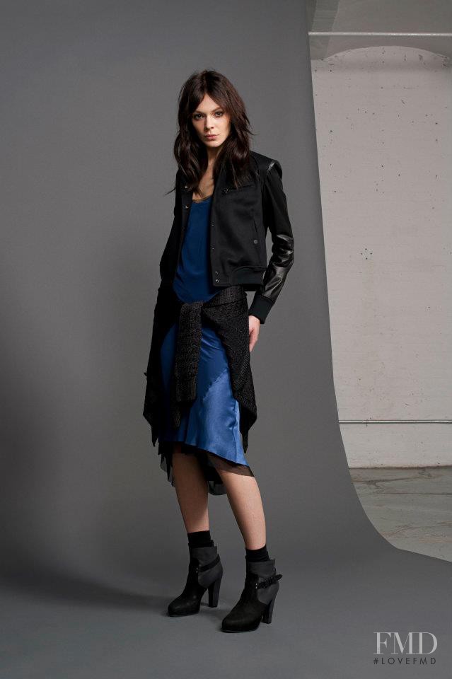 Kinga Rajzak featured in  the rag & bone lookbook for Resort 2013