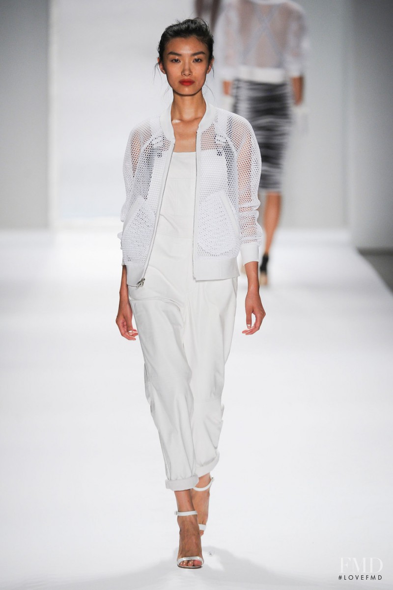 Meng Die Hou featured in  the Milly fashion show for Spring/Summer 2014