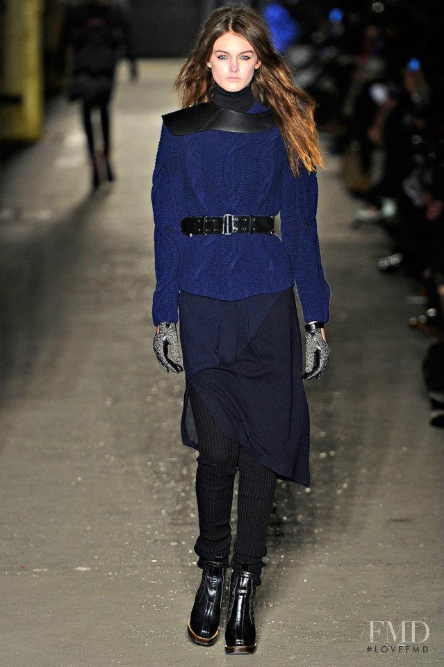 Andie Arthur featured in  the rag & bone fashion show for Autumn/Winter 2012