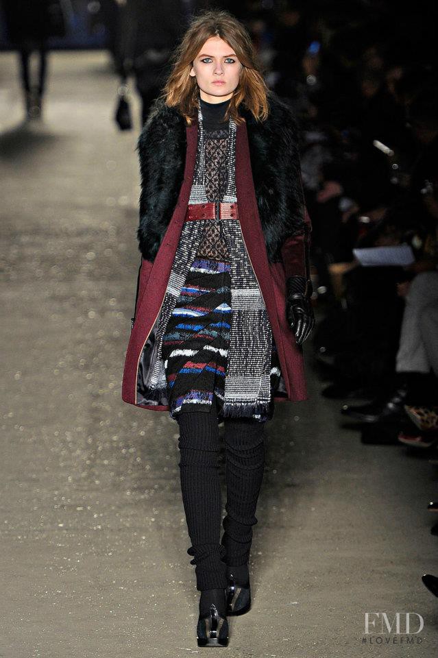 Lara Mullen featured in  the rag & bone fashion show for Autumn/Winter 2012
