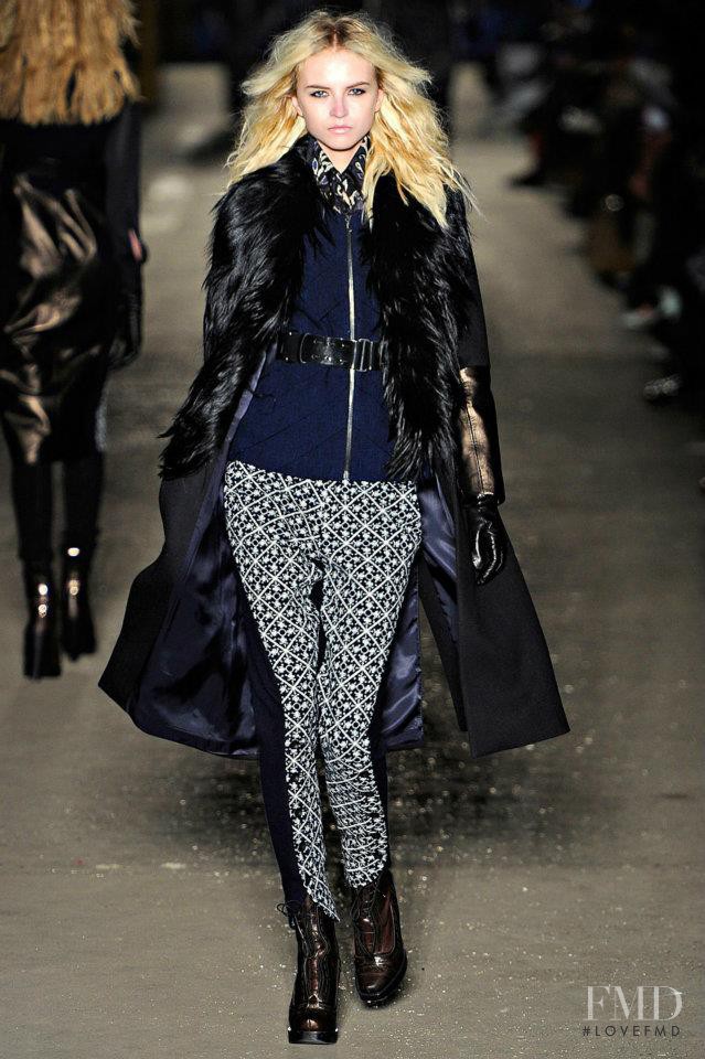 Anabela Belikova featured in  the rag & bone fashion show for Autumn/Winter 2012