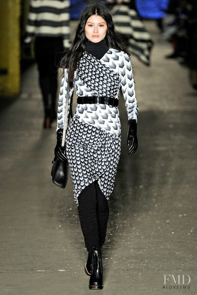 Sui He featured in  the rag & bone fashion show for Autumn/Winter 2012