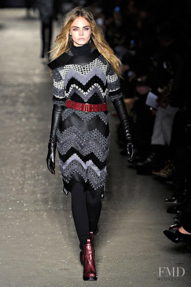 Cara Delevingne featured in  the rag & bone fashion show for Autumn/Winter 2012