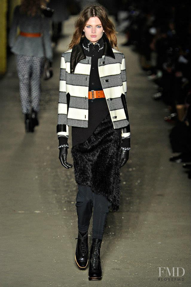 Bette Franke featured in  the rag & bone fashion show for Autumn/Winter 2012
