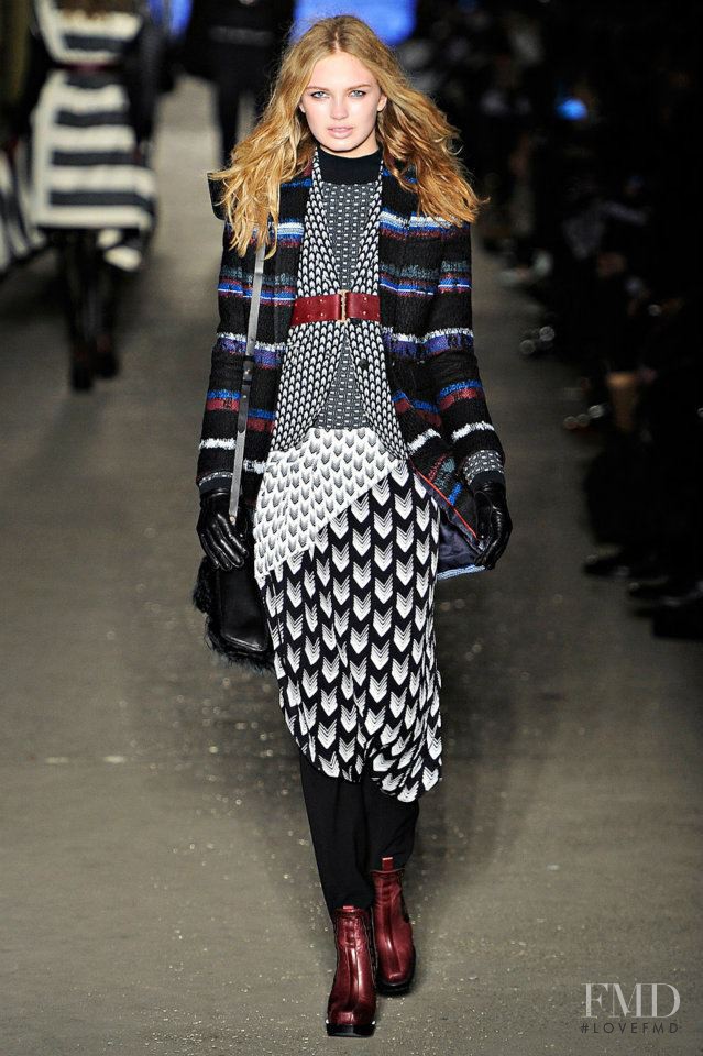 Romee Strijd featured in  the rag & bone fashion show for Autumn/Winter 2012