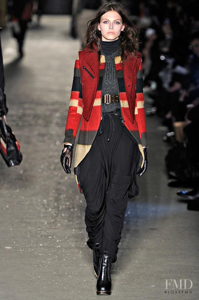 Karlina Caune featured in  the rag & bone fashion show for Autumn/Winter 2012