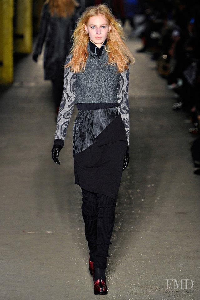 Julia Nobis featured in  the rag & bone fashion show for Autumn/Winter 2012