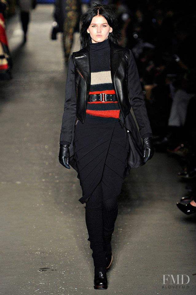 Katlin Aas featured in  the rag & bone fashion show for Autumn/Winter 2012