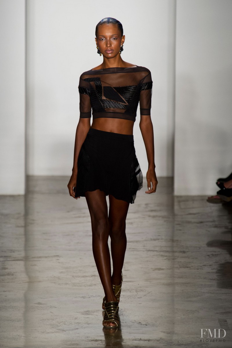 Jasmine Tookes featured in  the Ohne Titel fashion show for Spring/Summer 2014