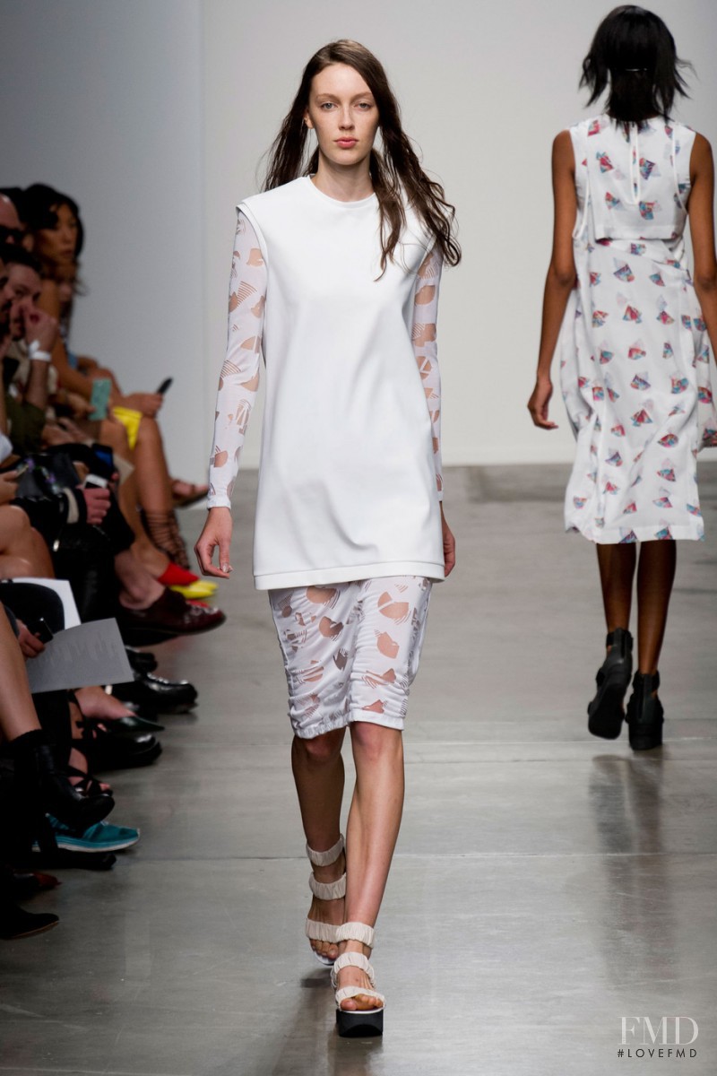 Kaila Hart featured in  the Jeremy Laing fashion show for Spring/Summer 2014