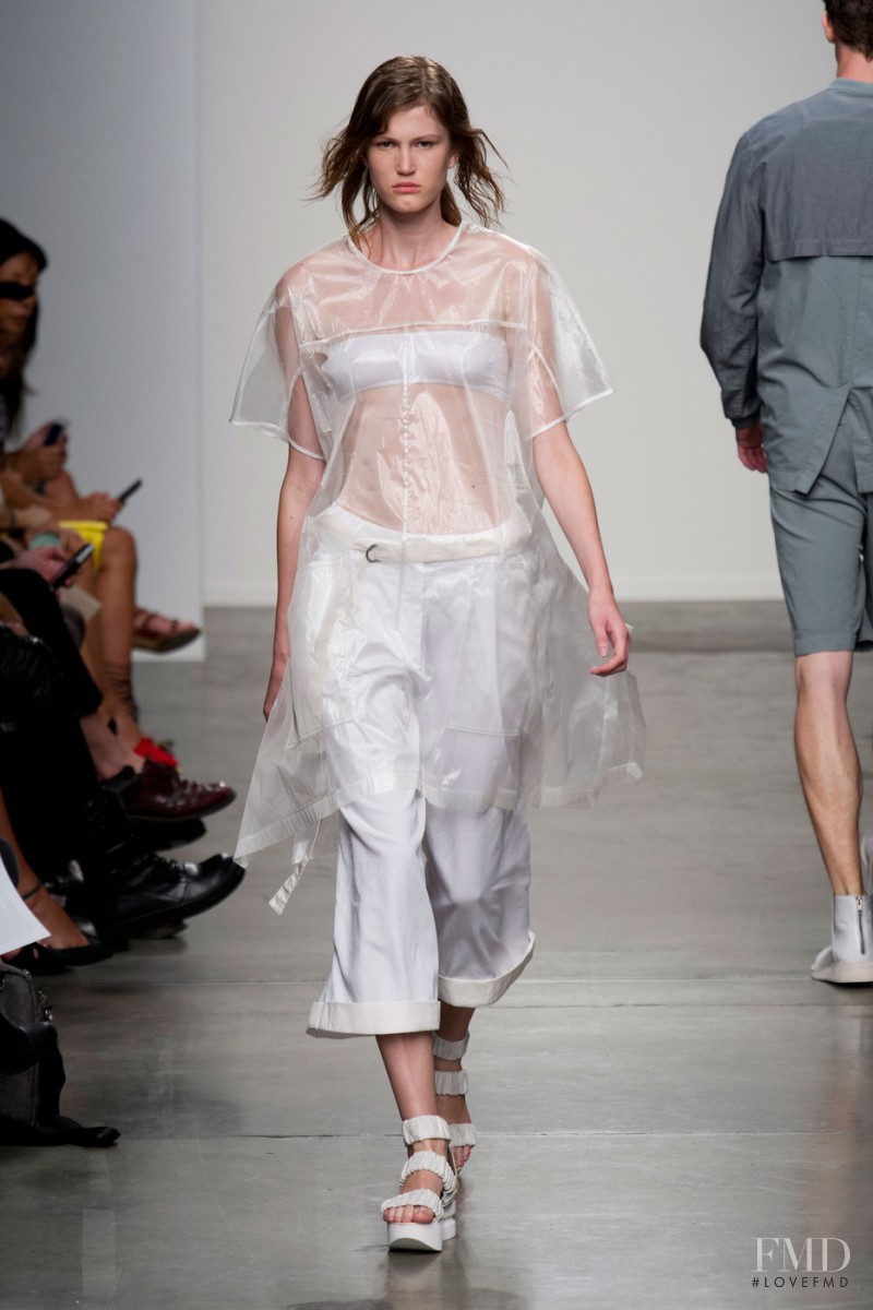 Daria Osipova featured in  the Jeremy Laing fashion show for Spring/Summer 2014