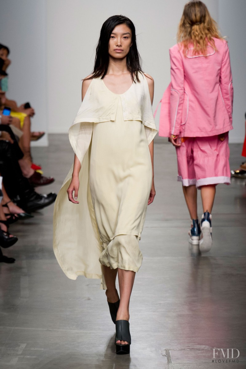 Meng Die Hou featured in  the Jeremy Laing fashion show for Spring/Summer 2014