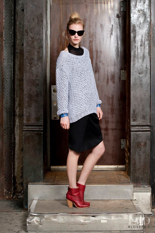 Emily Baker featured in  the rag & bone fashion show for Pre-Fall 2012