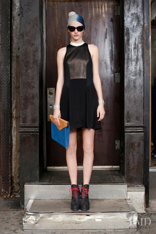 Emily Baker featured in  the rag & bone fashion show for Pre-Fall 2012