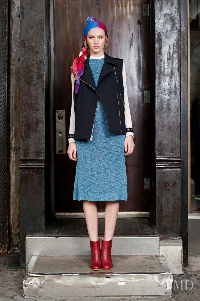 Emily Baker featured in  the rag & bone fashion show for Pre-Fall 2012